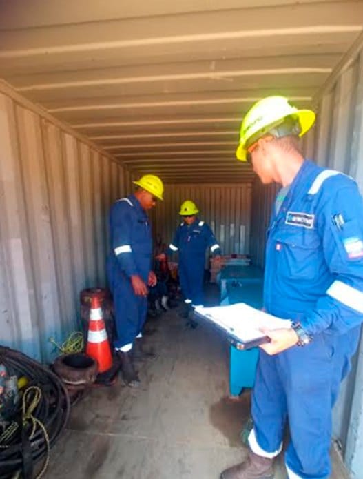 Inspección de herramientas antes de salir a locación